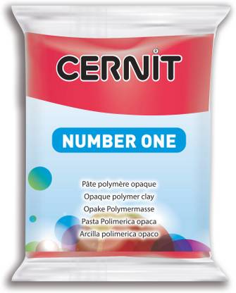 Cernit Polymer Clay - Number One Series - 56 Grams - Xmas Red - COA Belgium Art Clay
