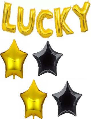 zerecord LUCKY '2GOLD' '2BLACK' BIG STAR Banner