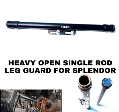 imad HEAVY SINGLE ROD OPEN LEG GUARD FOR SPLENDOR Bike Crash Guard