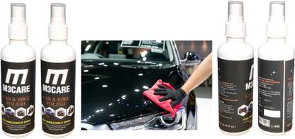 M3CARE Liquid Car Polish for Exterior, Dashboard, Chrome Accent, Bumper, Headlight, Leather, Metal Parts, Windscreen