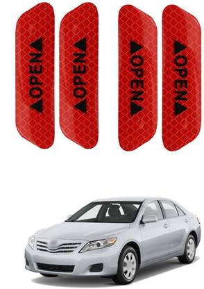 PECUNIA Door Open Prompt Anti-Collision Reflective Stickers Tape 234 Matte, Glossy, Chrome Toyota Camry Side Garnish