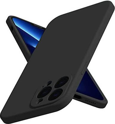 Egotude Back Cover for iPhone 13Pro Liquid Silicon Black