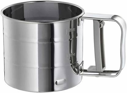 IKEA Flour Sifter Stainless Steel Hand Muller Grinder