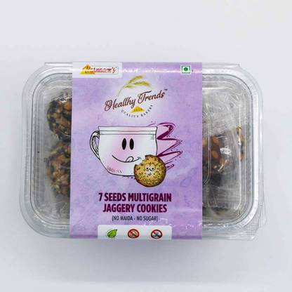 HEALTHY TRENDS MULTI-GRAIN MIX SEEDS WHOLEWHEAT JAGGERY (NO MAIDA, NO SUGAR, NO EGG) HEALTHY DIET COOKIES Multi Grain Biscuit