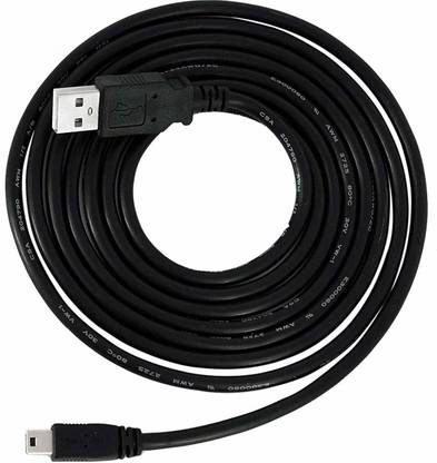 ATEKT Power Sharing Cable 1.8 m Mini USB Cable USB 2.0 Type A to Mini B Cable Data Charging Cord PACK OF 1