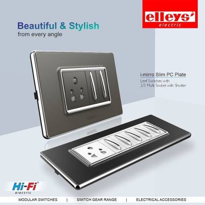 Hifi Flatino Grey.....PACK OF 4 20 A One Way Electrical Switch
