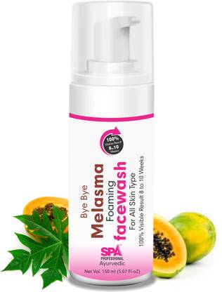 SPA Professionals Bye Bye Melasma Foaming  Help Reduces Fade Dark and Brown Spots Face Wash