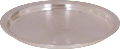 Osasbazaar Pure Silver Bhog Plate, Silver Bhog Dish - 97%-99% BIS Hallmarked  - Silver