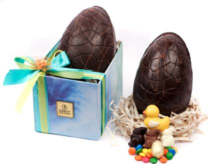 Zoroy Luxury Chocolate Easter 1 Large Eggs Gift Box Pack | Online Chocolate eggs Bunnies & Ducks Combo Combo