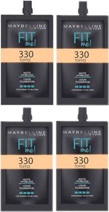 MAYBELLINE NEW YORK me foundation 330 toffee pack of 4 pouch 5ml Foundation