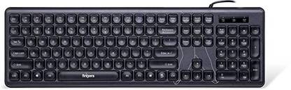 FINGERS SUPER CLICK K4 Wired USB Standard Desktop Keyboard Compatible with Desktop, Laptop, Mac