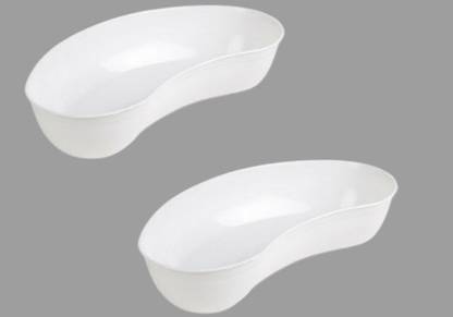 OTICA PLASTIC Kidney Tray 8 " (PACK OF 2) Reusable Kidney Dish