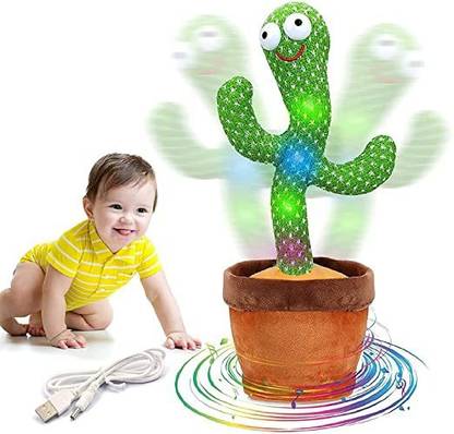 WOZIT Talking Dancing Cactus, 120 Songs Toy Can Sing, Talk, Record Repeat What You Say