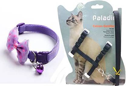 Rvpaws Cat Body Harness Leash Nylon Set Cat Collar & Leash