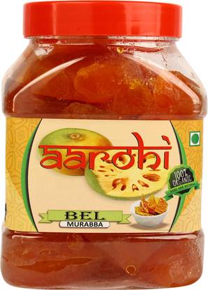 Aarohi Homemade Organic Ghar Ka Bana Desi Bel Murabba Pieces (1 Kg) Bel Murabba