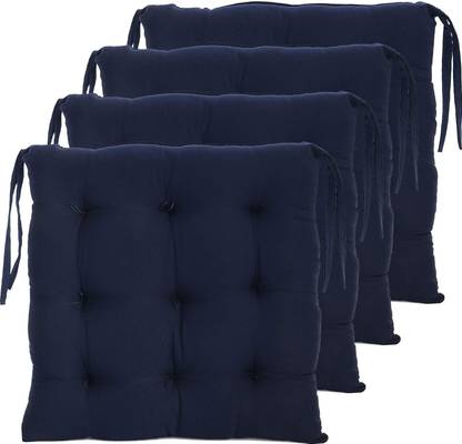 AMAK INC Microfibre Solid Chair Pad Pack of 4