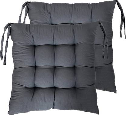 AMAK INC Microfibre Chair Pad Pack of 2 Solid