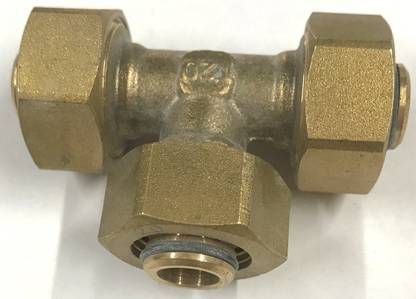 V2A Composite Equal Tee Brass 1620 x 1620 x 1620 3-Way Tee Pipe Joint