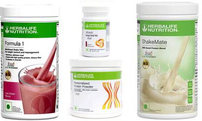 Herbalife Nutrition Formula 1 Rose Kheer + Protein Powder 200 Gram + Afresh Elaichi + Shake Mate Protein Shake