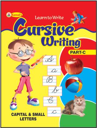 Learn To Write Cursive Writing Part C Small Letter & Capital | Capital & Small Letter Cursive Writing Book For Kids | Cursive Writing Book For Children