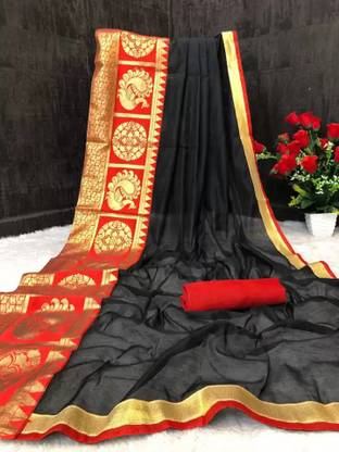 Chanderi Cotton Blend Saree