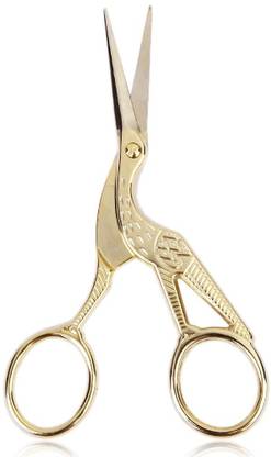 BOLT Retro Gold Plated Crane Sewing Tailoring Scissors 11.5cm Scissors