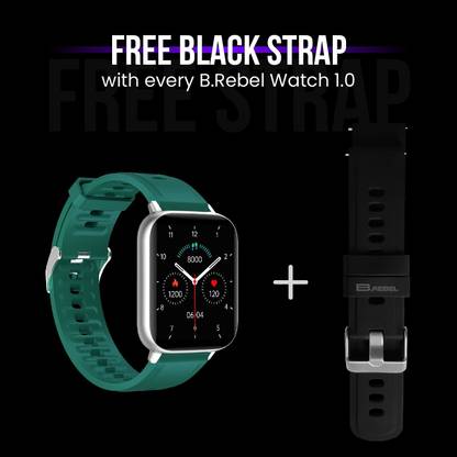 B.REBEL 1.69 Display, 11 Sports Mode & 3ATM Water Resistance Smartwatch Smartwatch
