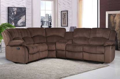 Hometown Lounger Fabric Manual Sectionals Recliner