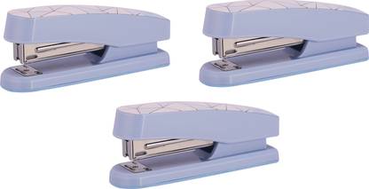 Deli Manual Office Stapler 24-6/26-6 Macaron W0402F Designer Blue Stapler, Pack of 3 Stapler