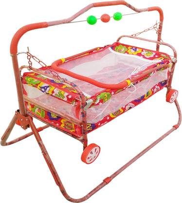 RAWZZ baby bassinet Stroller with mosquito net red bassinet Bassinet