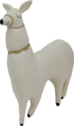 Pomme Knitted Llama Animal Soft Toy for Kids  - 36 cm