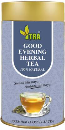 itra Good Evening Herbal Tea 100g | 100% Natural | Premium Loose leaf | Refreshing | Herbal Tea Tin