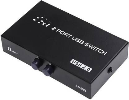 Etake 2 Port USB Switch Box USB 2.0 Hub For Printer Scanner 2 Laptop to 1 Printer USB Adapter