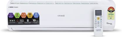 Croma 1.5 Ton 5 Star Split Inverter 4-in-1 Smart Convertible AC  - White