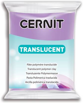 Cernit Polymer Clay - Translucent Series - 56 Grams - Violet - Made in Belgium Art Clay