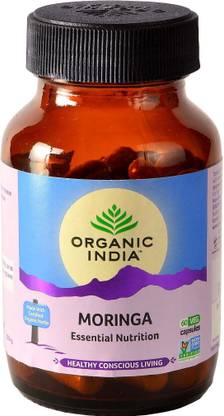 ORGANIC INDIA Moringa 60 Capsules Bottle