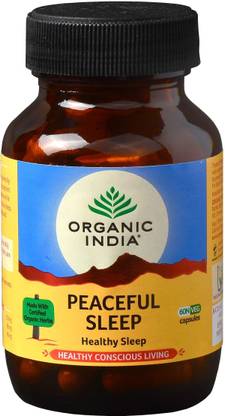 ORGANIC INDIA Peacefull Sleep 60 Capsules Bottle