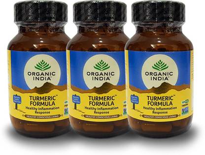 ORGANIC INDIA 60 Capsules Bottle- (Pack Of 3)