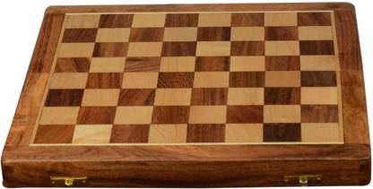 BCBESTCHESS Wooden Foldable Magnetic Chess Board Set with Chess pieces(10x10 Inches) 25.4 cm Chess Board