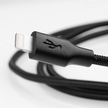 ammo Lightning Cable 1.2 m Usb to Lightning Cable 1M black