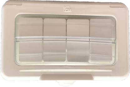 E-DAMEN electric PVC 4 Module Waterproof Gang Box with 4 6A Switch (White) 6 A One Way Electrical Switch