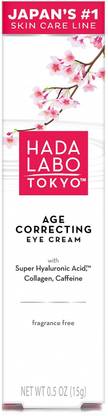Hada Labo Tokyo Age Correcting Eye Cream 0.5 Fluid Ounce - with Super Hyaluronic Acid