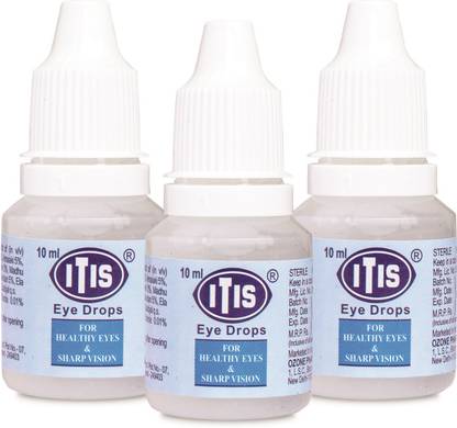 ITIS Eye Drops for Healthy Eye and Sharp Vision Pack of 3(10ml Each) Eye Drops
