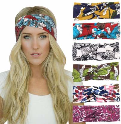 Myra Collection 6 Pack Headbands for Women Yoga Running Trendy Boho Hair Bands Head Band