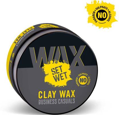 SET WET Hair Wax For Men - Hair Clay Wax, Strong Hold & Ultra Matte Finish, Restylable Hair Wax