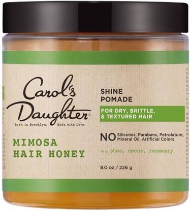 Carols Daughter Mimosa Hair Honey Shine Pomade with Shea and Coco Butter for Dry Hair Hair Wax
