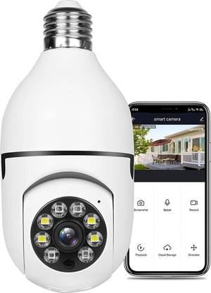 Okxmz PTZ Indoor HD 1080P CCTV Wireless Camera Pan Tilt Zoom & Motion Sensor LED Light Security Camera