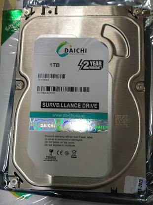 DAICHI VA29 1 TB Desktop, Network Attached Storage, Surveillance Systems Silver Black SATA Internal Hard Disk Drive (HDD) (D1 D001)