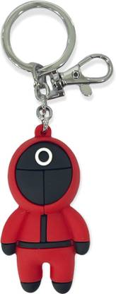 Augen Keychain-3D-Squid-Circle Key Chain