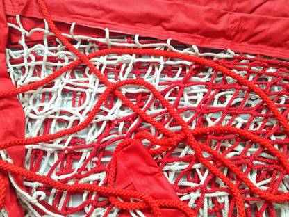 Bixxon Tournament Shooting Ball Net Red and White 10 mm Rope Volleyball Net